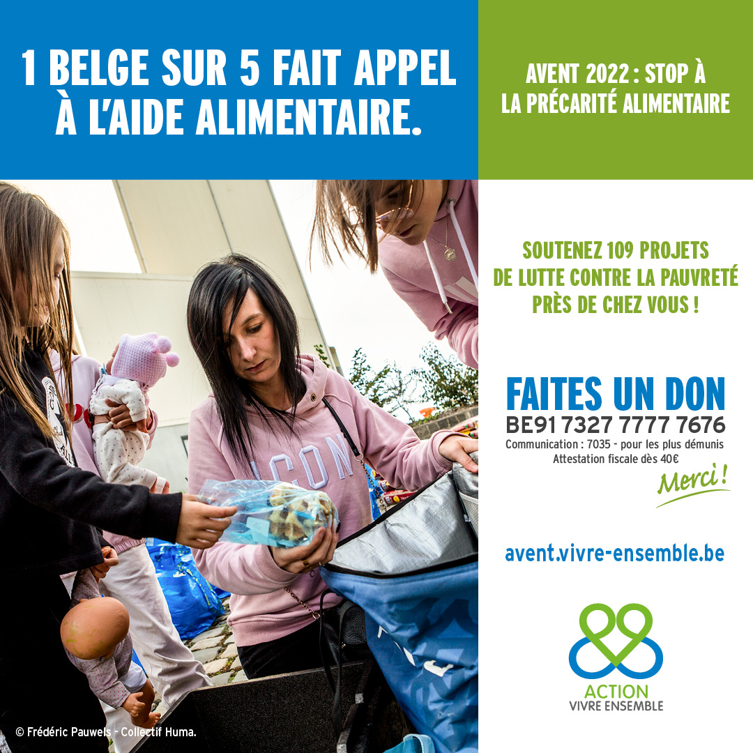 Bandeau format instagram : 'Avent 2022 : Stop à la précarité alimentaire'